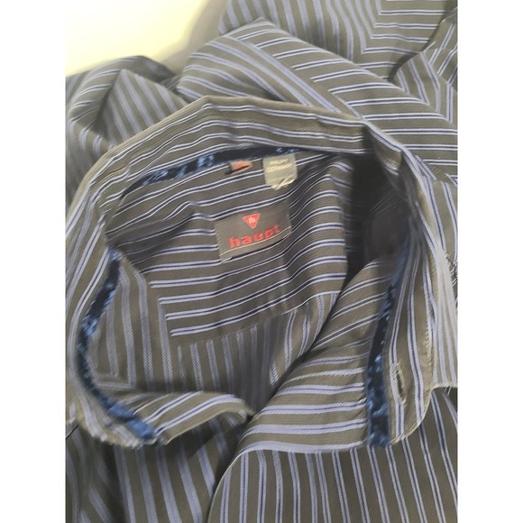 Haupt Button-up sz X-Large 43/44, 17 1/2 LS mens velvet collar - Picture 8 of 11